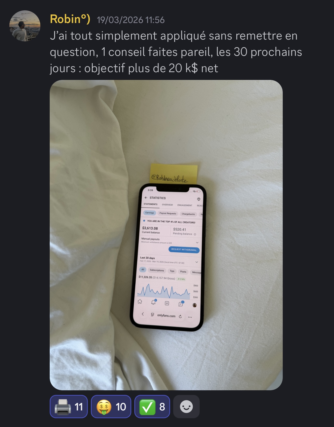 Retour membre Discord